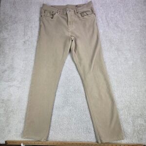 Faherty Stretch Terry 5-Pocket Pant - Desert Khaki Men's 34x30